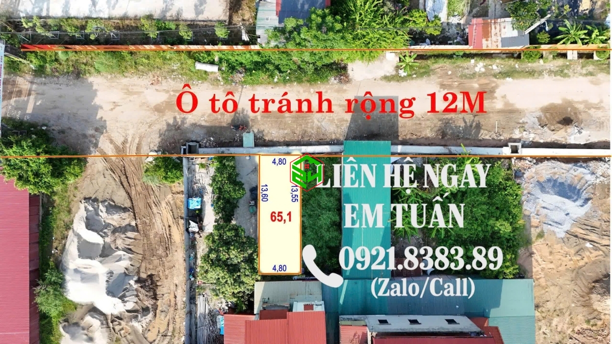 65m2 Đất Vỏ Làng Thôn Đại Bằng, Xã Phúc Thịnh, TP. Hà Nội